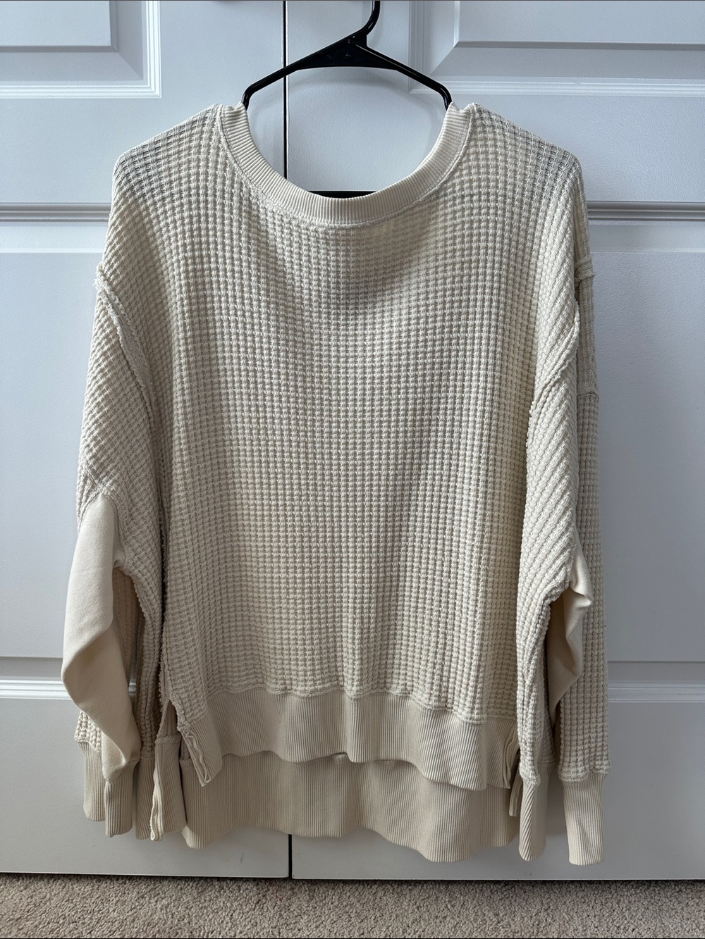 AE Big Hug Waffle Crew Neck Sweatshirt